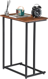 H JINHUI Beistelltisch C-Form Kleiner Sofatisch Wohnzimmertisch 49x33x68 cm