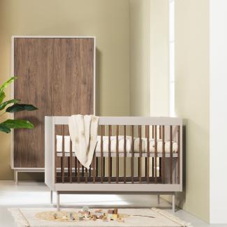 Europa Baby Japandi Kleiderschrank 2-türig Beige