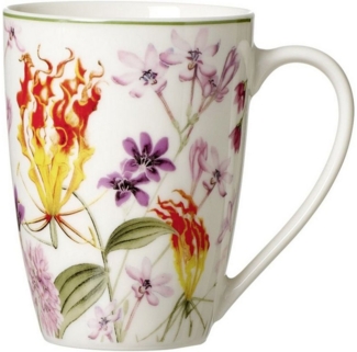 Geschirr-Serie Flora weiß - Kaffeebecher Flora weiß