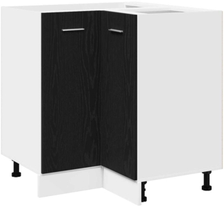 vidaXL Eckunterbau-Schränkchen Schwarze Eiche 75,5 x 75,5 x 81,5 cm 863287
