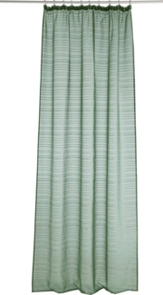 Bruno Banani Gardine Linus, Kräuselband (1 St), halbtransparent, 1 Schal, eingewebte Querstreifen, verschiedene Größen