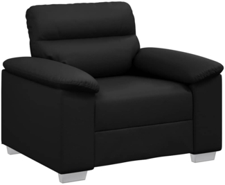 vidaXL Sessel Schwarz 60 cm Kunstleder 4105331