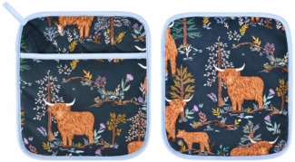 Ulster Weavers Topflappen Connie the Cow, (1-tlg, 1-teilig), 1x Topflappen hitzebeständig wattiert Pfannen Untersetzer ca. 21x21cm