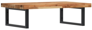 vidaXL Waschbeckenregal Wandmontage Stahl und Akazienholz 3302857