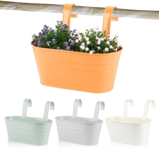Blumentopf Hängend Set 4 Stück Bunt Abnehmbaren Haken 27,5*13,9*12cm