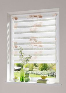 Doppelrollo Delphi, K-HOME, Lichtschutz, ohne Bohren, Klemmfix, im Fixmaß