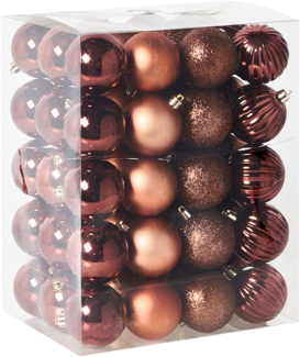 Weihnachtskugel 60er Set ISOJARVI Braun