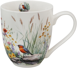 DUO Flowers Classic XXL Becher 1000 ml JULY, New Bone China Porzellan