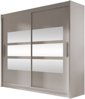 Kleiderschrank London III 180, ohne Beleuchtung, Farbe: Cashmere / Spiegel