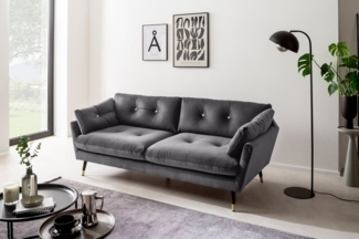 Trends by HG 3-Sitzer Amira, mit Strasssteinen und goldfarben Applikationen