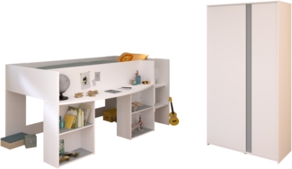 Parisot 'Pirouette 14' 2-tlg. Kinderzimmer-Set, Holz weiß