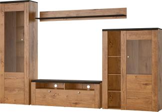 Wohnwand Lohmar Anbauwand 305x37x205cm 4-teilig Farbe wählbar