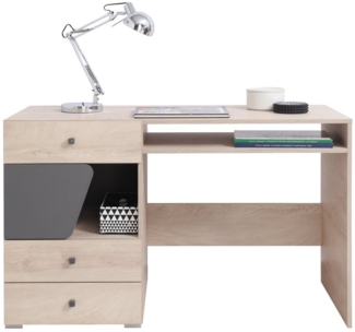 Deine Möbel 24 Kinderschreibtisch DARLA D09 Schreibtisch 125 cm mit Schubladen Kinderzimmer (Set, 3-St, Set), aus Laminatplatte, für Kinder Jugendliche Jugendzimmer