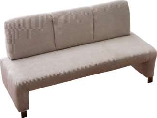 exxpo - sofa fashion Polsterbank Intenso, Sitzbank, Breite 162 cm, wahlweise in Leder oder Textil, hohe Bodenfreiheit, frei im Raum stellbar, hoher Sitzkomfort