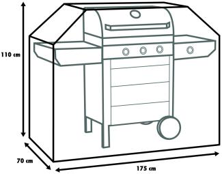 Primaster Schutzhülle für Gasgrill Grillwagen Grillabdeckung Grillhaube