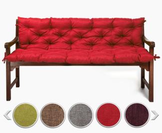 sunnypillow Bankauflage Bankauflage Stuhlkissen viele Farben und Größen zur Auswahl, 140 x 50 x 50 cm rot