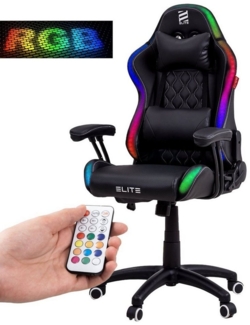 ELITE Gaming Gaming-Stuhl PULSE für Kinder - Bürostuhl (Gamingstuhl, Gaming Chair, Computerstuhl, Racingstuhl, Zockerstuhl, Schreibtischstuhl, 1 St), höhenverstellbar, wasserabweisend, Kopf- und Lendenwirbelkissen