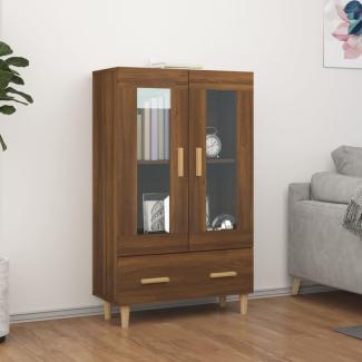 Highboard Braun Eichen-Optik 70 x 31 x 115 cm Holzwerkstoff [817479]