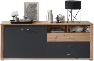 Sideboard PABLO - Artisan Eiche - Graphit - 193 cm