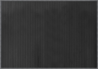 vidaXL Teppich Rechteckig Grau 70x100 cm Bambus 376868