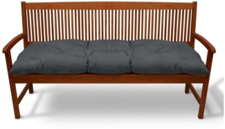 Beautissu Bankpolster Flair BK Graphitgrau, 100 x 50 x 10 cm