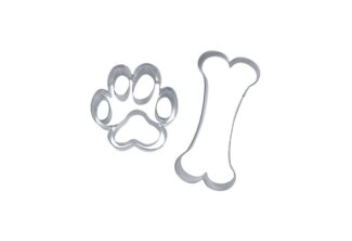 Städter Ausstechformen-Set Hundesnack,2-teilig, ca. 7,5–9,5 cm