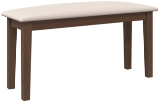 vidaXL Bank 90 cm Braun Massivholz Gummibaum 4102592