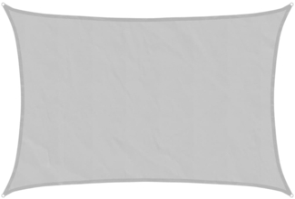 vidaXL Sonnensegel Hellgrau 5x3 m 100% Polyester Oxford 4000547