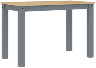 vidaXL Esstisch Panama Grau 117x60x75 cm Massivholz Kiefer 4005703