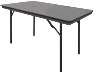 Bolero Rechteckiger Klapptisch, Grau 122Cm