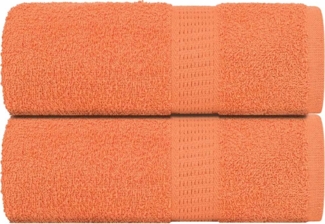 Gästetücher 2 Stk. Orange 30x50 cm 360 g/m² 100% Baumwolle 136899