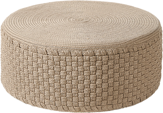 Outdoor Pouf beige ⌀ 70 cm MITHI