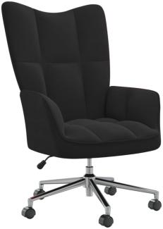 vidaXL Relaxsessel Schwarz Samt [328167]