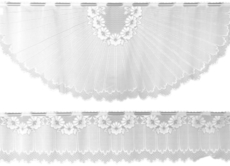 Arsvita Bistrogardinen-Set 2-teilig 160x30 cm und 160x60 cm (BxL) - Design: Gerda