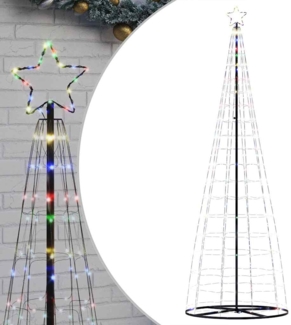 vidaXL LED Weihnachtsbaum 550 LEDs Mehrfarbig 304 cm 4016455