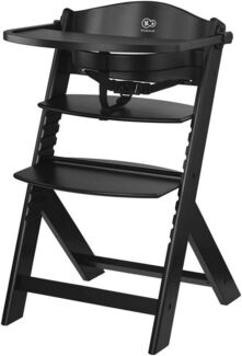 KinderKraft Wooden 2in1 Enock Black feeding chair