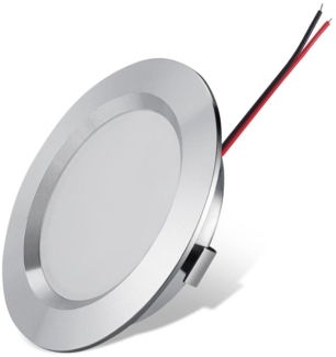 Rosnek LED Einbaustrahler 3W 12V, Super Slim, Aluminium, Einbauleuchte, für Wohnmobile Yacht, Kaltweiß, Warmweiß, Naturweiß, Deckenleuchte Schrankleuchten
