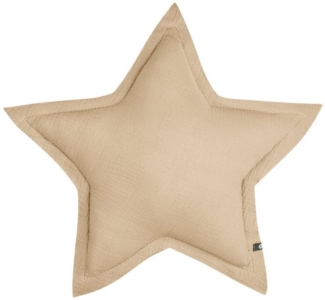 von Herzen Babykissen Musselinkissen Kinderkissen Kuschelkissen Stern aus 100% Baumwolle, handgenäht