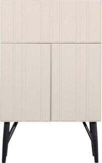 WOOOD Barschrank Miller mit viel Platz für Flaschen und Gläser, H 146 cm x B 90 cm