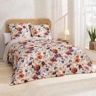 Estella Interlock Jersey Bettwäsche Sanna 6994-985 Blume Creme 135x200