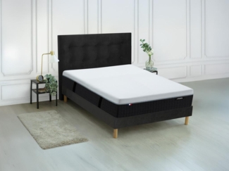 Vente-unique - Hybridmatratze - 160x200 cm - feuerfest - 9-Zonen-Taschenfederkern - Auflage aus Memory Schaum & Latex - Stärke 28 cm - SLOMAS von YSMÉE