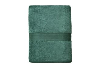 leevitex® Saunatuch Frottee XXL, (1-St), 80x200 cm, extra groß & saugfähig, Dunkelgrün/Tannengrün