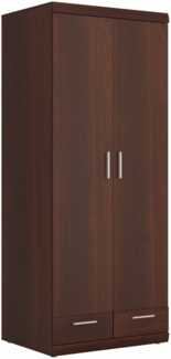 Kleiderschrank 80x60,5x195cm Garderobenschrank nussbaum imperial