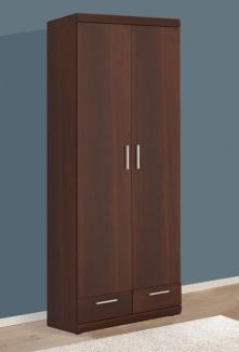 Kleiderschrank 80x60,5x195cm Garderobenschrank nussbaum imperial