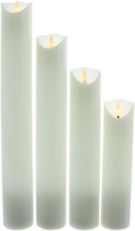 LED-Kerze Elegance 4er Set Wohndekoration Deko LED Lampe Licht Dekoration Figur