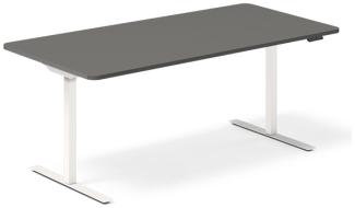 Hebe-/Senktisch DNA Anthrazit 1800x800 mm 2-Fuß/weiß