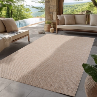 SIMPEX24 Outdoorteppich Boho Design, Läufer, Höhe: 5 mm, Outdoor Teppich Wetterfest Modern Wohnzimmer Küchen Terrasse Balkon