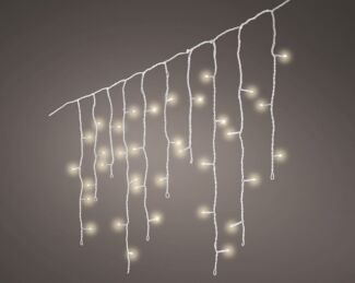 Kaemingk LED Lichtervorhang Icicle Lights 175 Lichter 7,5 m weiß