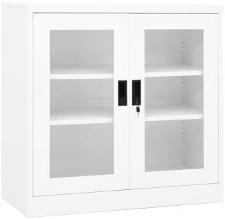 vidaXL Büroschrank Weiß 90x40x90 cm Stahl 335930