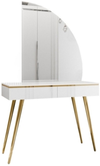 Lookway Schminktisch AURORA-SQ mit Spiegel und LED Beluchtung